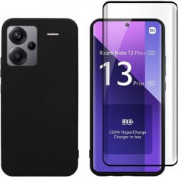 Vivid Set Matte Back Cover Tempered Glass Σετ με Τζαμάκι Μαύρο (Redmi Note 13 Pro+) VIMAT353GLASS3DBK