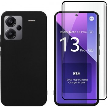 Vivid Set Matte Back Cover Tempered Glass Σετ με Τζαμάκι Μαύρο (Redmi Note 13 Pro+) VIMAT353GLASS3DBK
